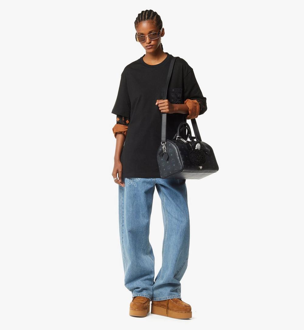 MWBGSEA01BK001-Ella Boston Bag in Visetos|