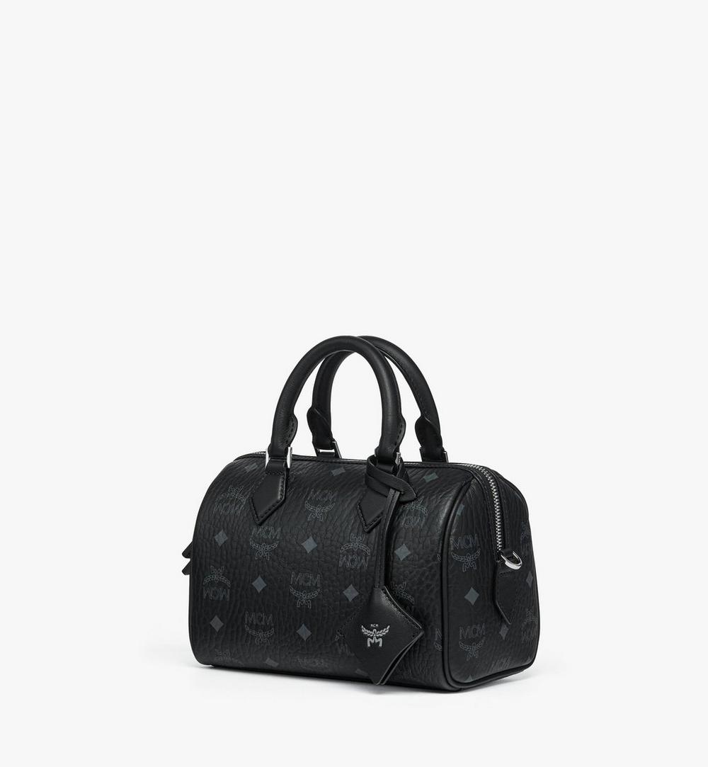 MWBFAEA03BK001-Ella Boston Bag in Visetos|BLACK