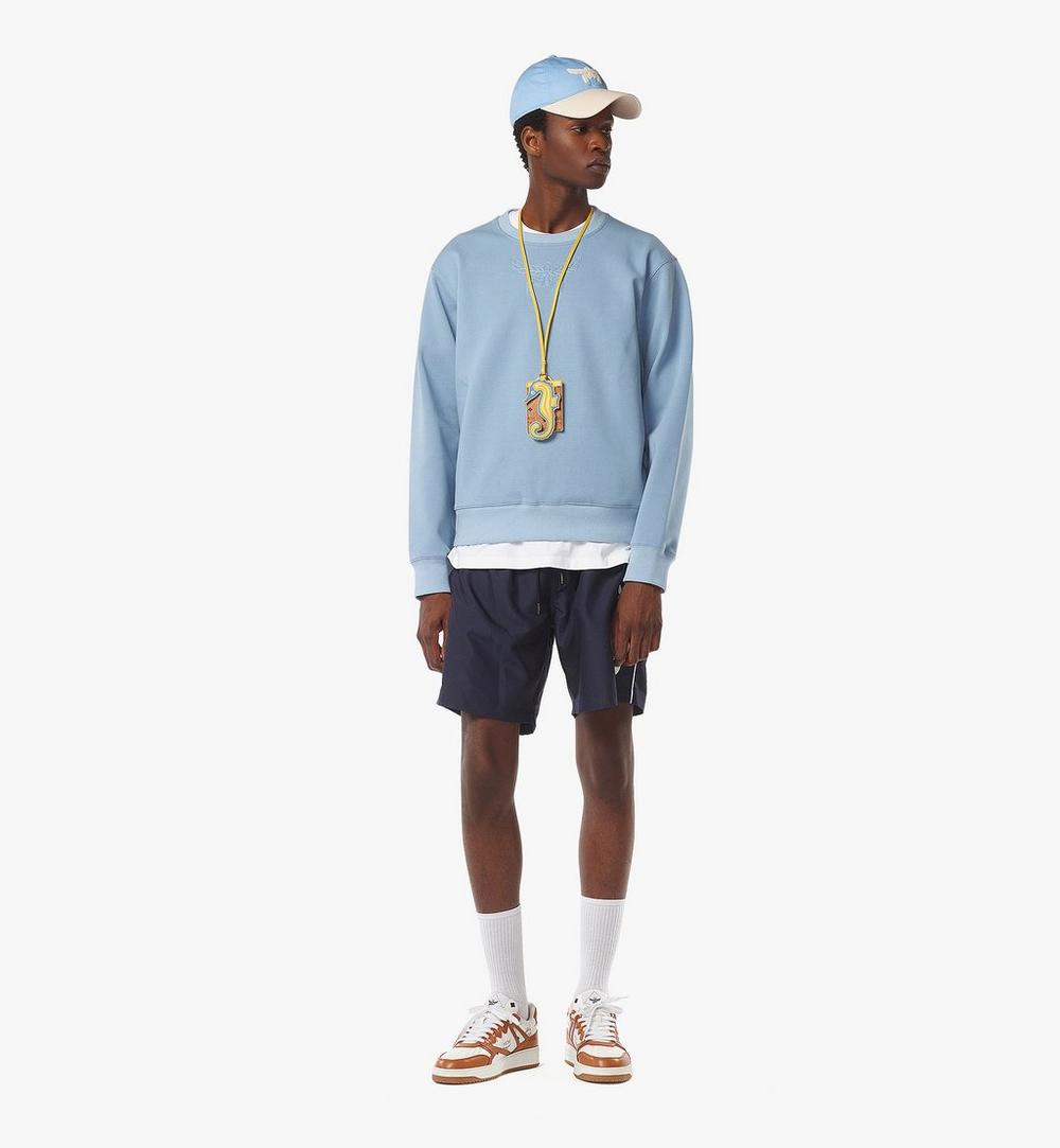 MHAESBC01L800L-Essential Laurel Ponte Sweatshirt|DELLA ROBBIA BLUE