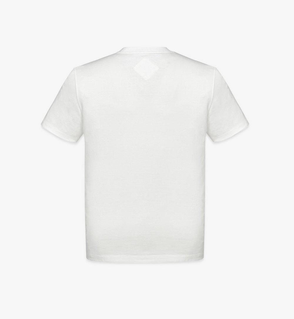 MHTESBC01WT00M-Essential Logo Print T-Shirt in Organic Cotton|White