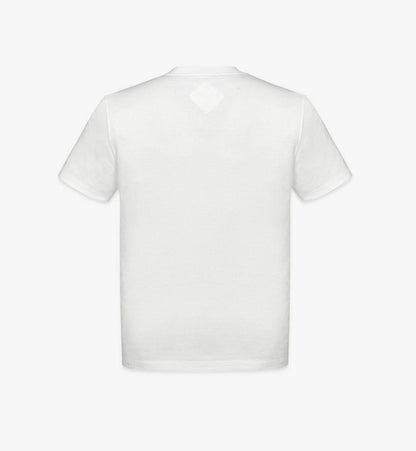 MHTESBC01WT00M-Essential Logo Print T-Shirt in Organic Cotton|White