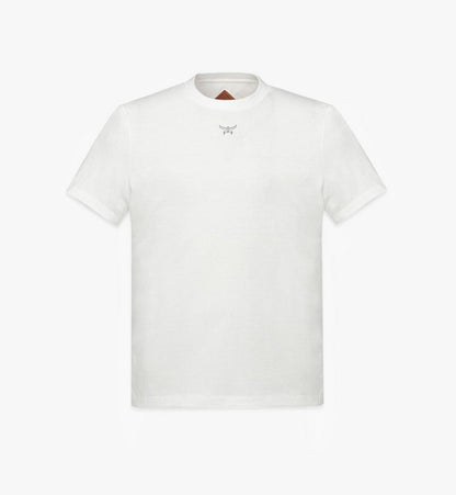 MHTESBC01WT00L-Essential Logo Print T-Shirt in Organic Cotton|White