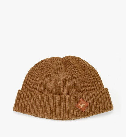 MEHFSBC01CO001-Essential Wool Beanie|COGNAC