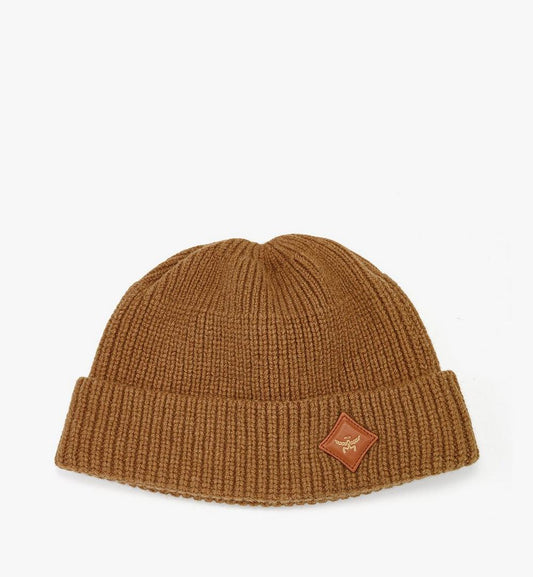MEHFSBC01CO001-Essential Wool Beanie|COGNAC