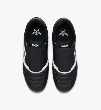 MEXGSAP02BK041-Federlite Lo Slip-On Sneakers in Quilted Leather|