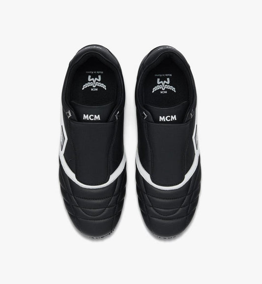 MEXGSAP02BK041-Federlite Lo Slip-On Sneakers in Quilted Leather|