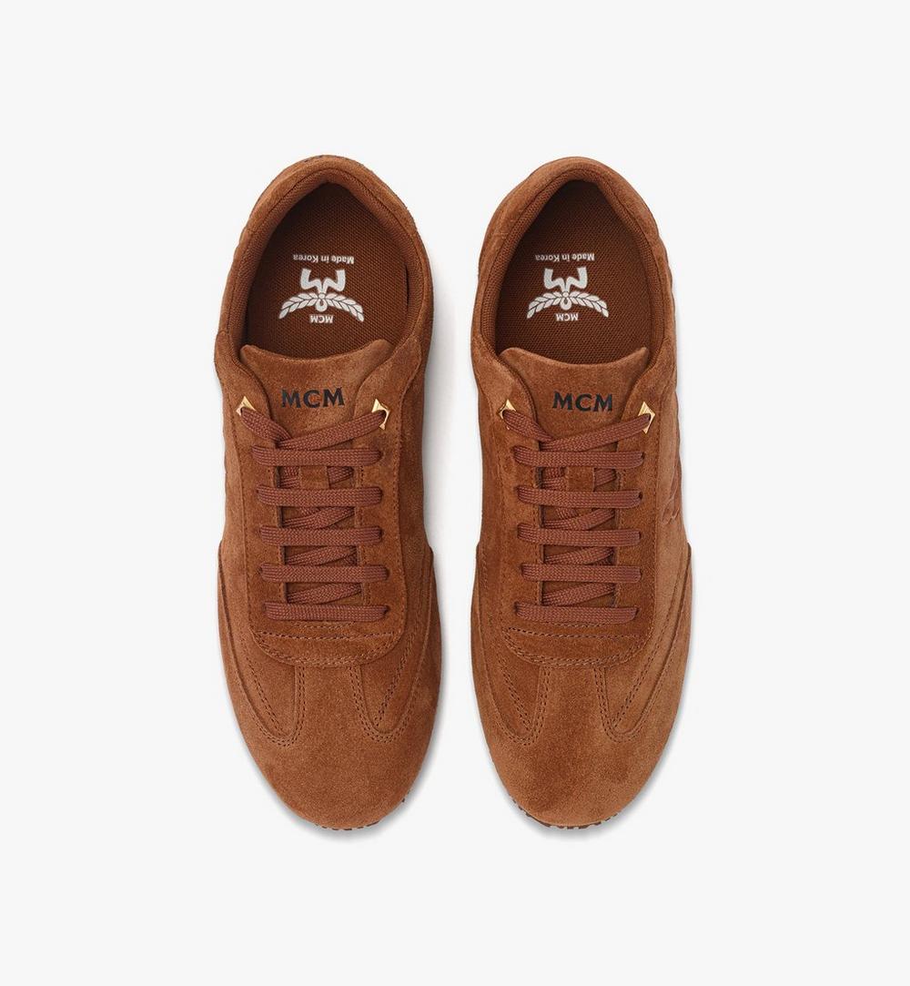 MEXFAAP02C9042-Federlite Lo Sneakers in Laurel Suede Leather|
