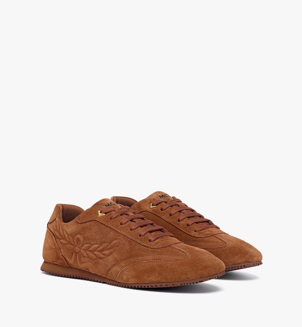MESFAAP01C9037-Federlite Lo Sneakers in Laurel Suede Leather|