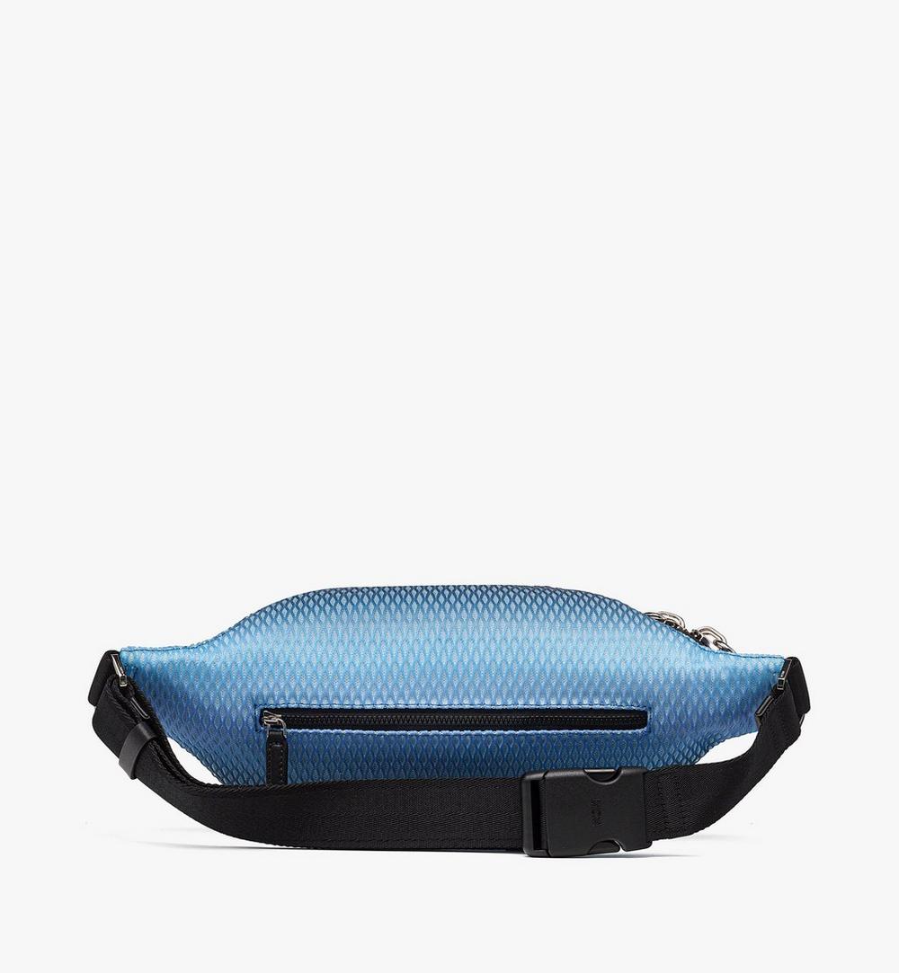 MMZFSFI041A001-Fursten Belt Bag in Gradation Mesh and Monogram Neoprene|SURF BLUE
