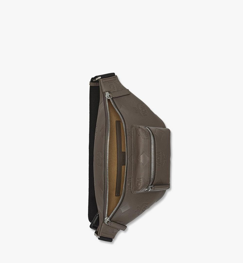 MMZESFI01FF001-Fursten Belt Bag in Maxi Monogram Leather|MOREL GREY