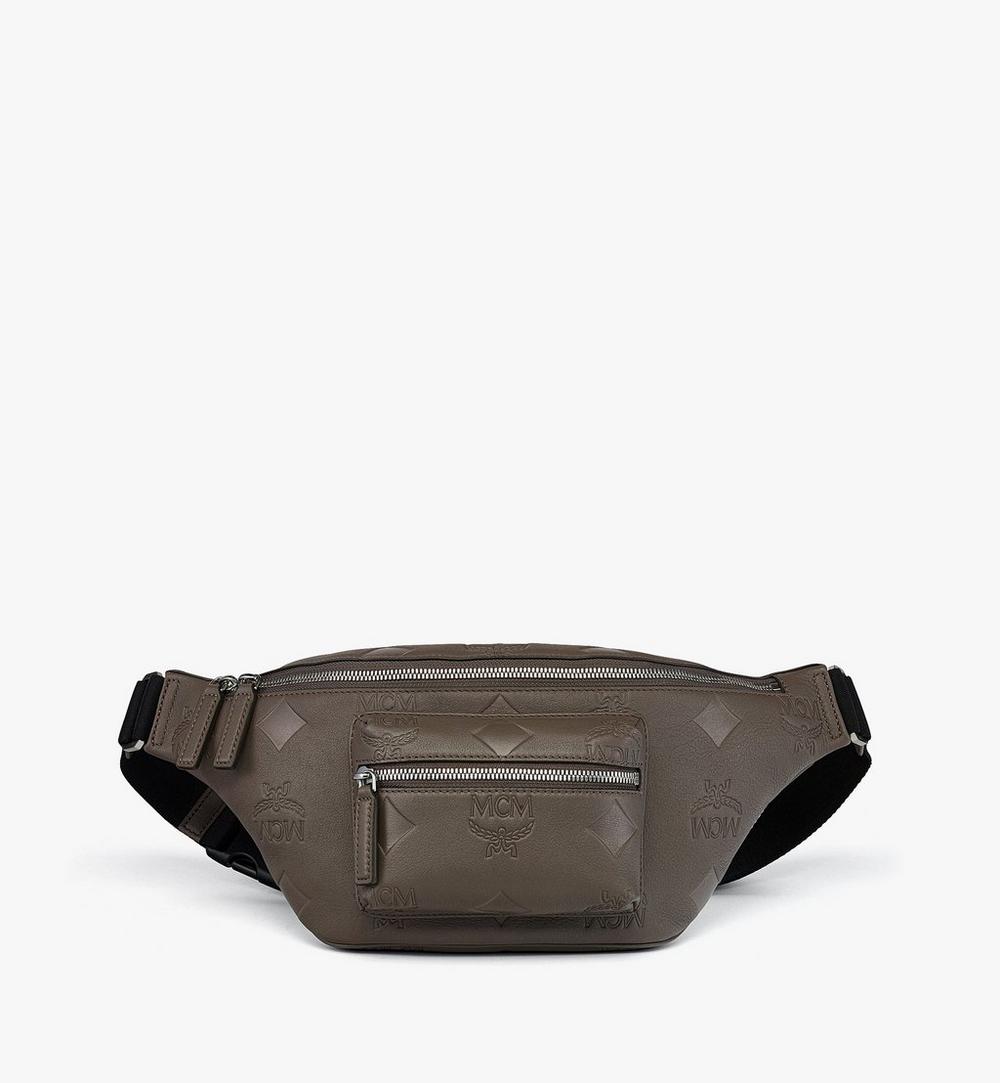 MMZESFI01FF001-Fursten Belt Bag in Maxi Monogram Leather|MOREL GREY