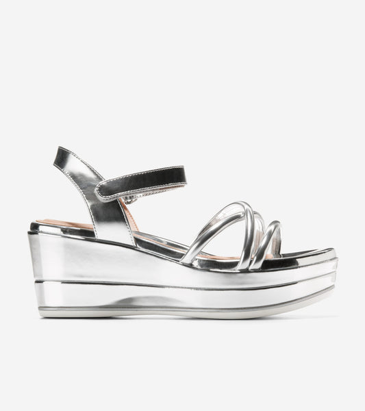 w27009-Women's Grand Ambition Addison Flatform Wedge-Silver Specchio