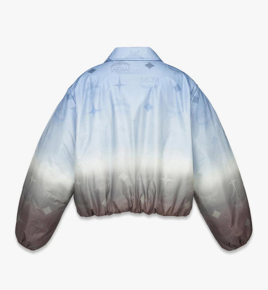 MFJGSMM04L800L-Gradation Monogram Ripstop Nylon Jacket|DELLA ROBBIA BLUE