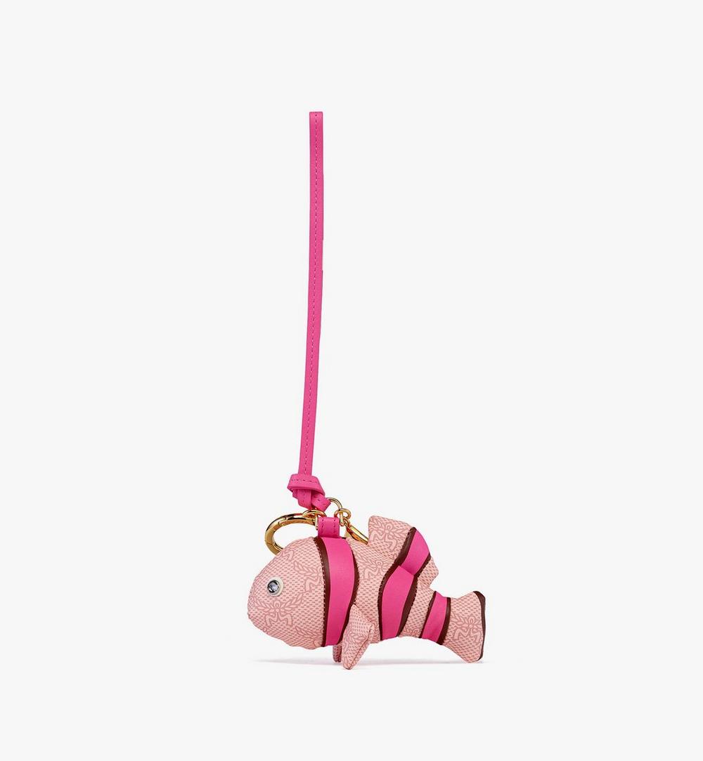 MXZFSAC03P6001-Himmel 3D Clownfish Charm in Lauretos|SILVER PINK