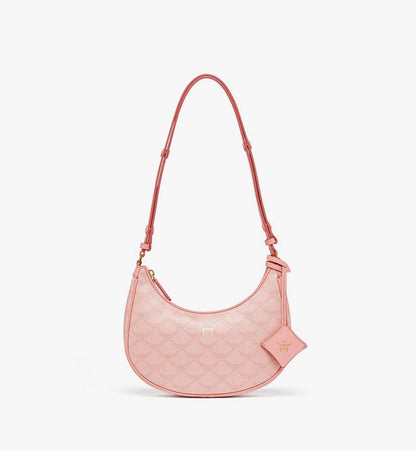 MWHFSAC02P6001-Himmel Ascending Moon Hobo in Lauretos|SILVER PINK