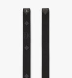 MXBFSAC02BK001-Himmel Brass Plate Belt in Monogram Webbing|BLACK