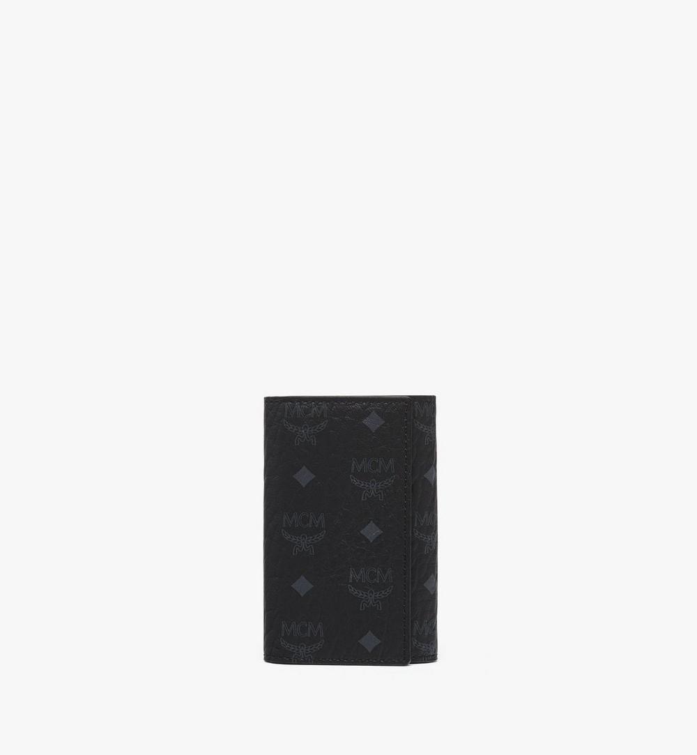 MXKEATA01BK001-Himmel Key Wallet in Visetos|BLACK