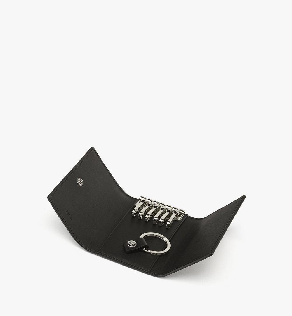 MXKEATA01BK001-Himmel Key Wallet in Visetos|BLACK