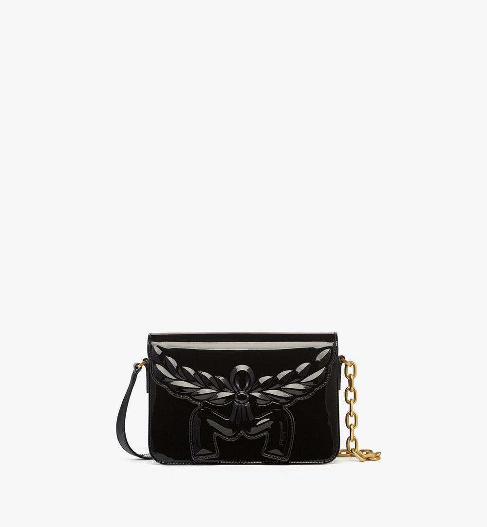 MWRFSAC01BK001-Himmel Laurel Crossbody in Patent Leather|BLACK