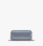 MWSESAC07L9001-Himmel Shoulder Bag in Crystal Satin|CHAMBRAY BLUE