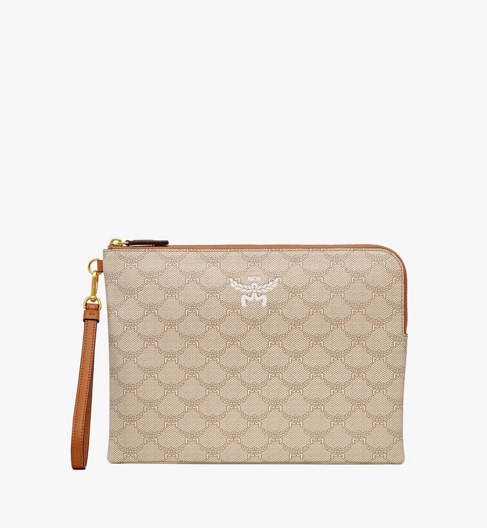 MXZFSAC04I9001-Himmel Wristlet Zip Pouch in Lauretos|OATMEAL