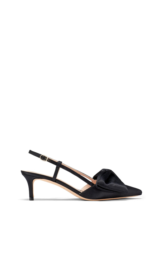 K1037-Marseille Slingback Pumps-Black