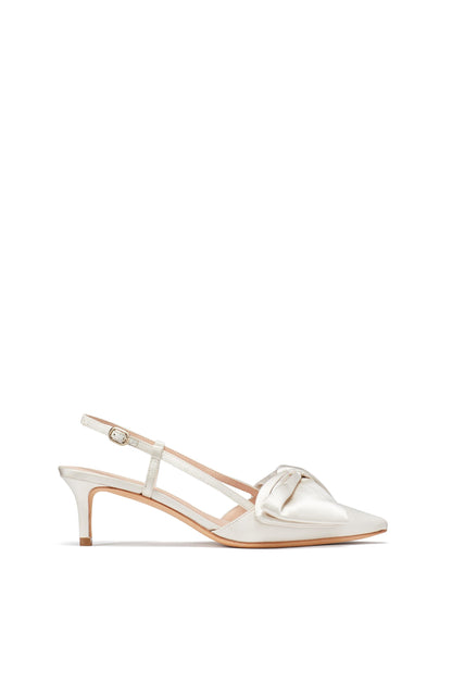 K1037-Marseille Slingback Pumps-Ivory
