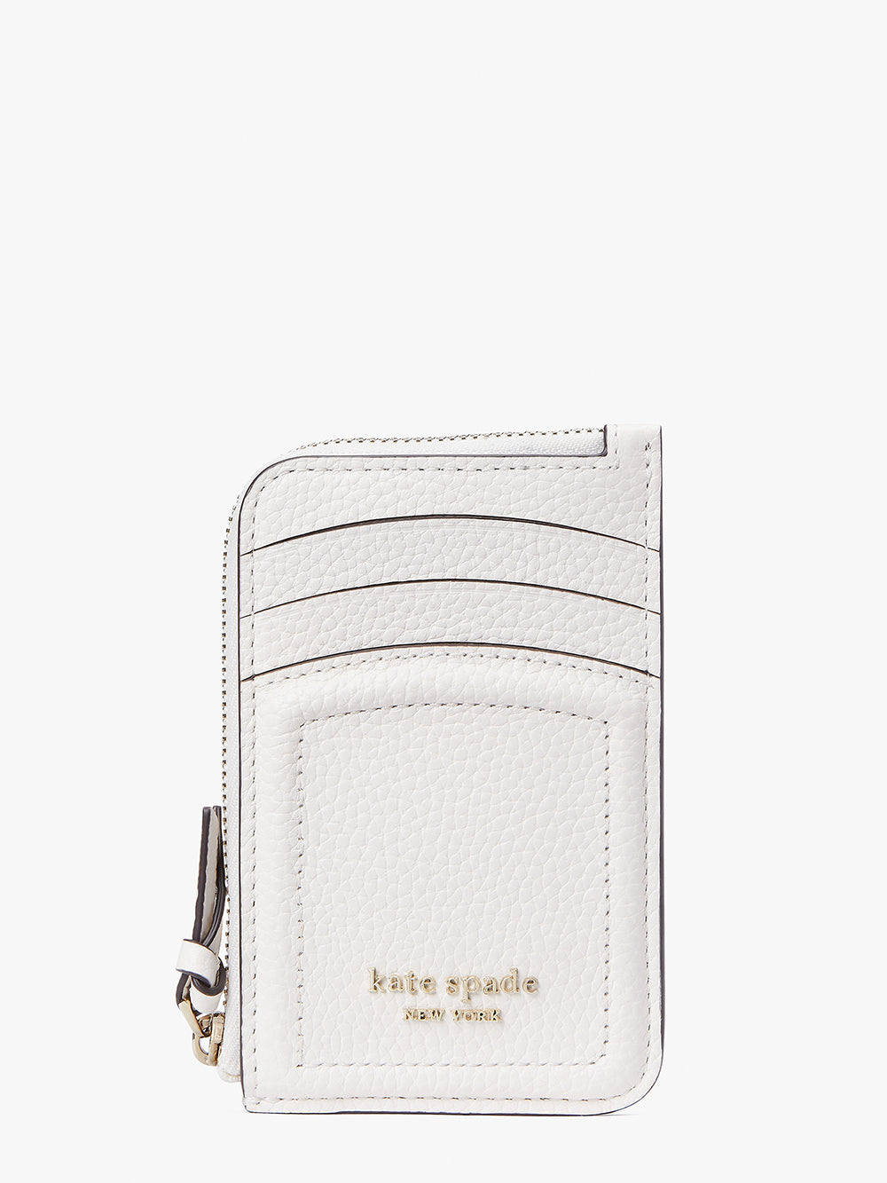 k5611_Knott Zip Cardholder_Cream.