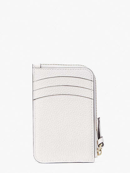 k5611_Knott Zip Cardholder_Cream.