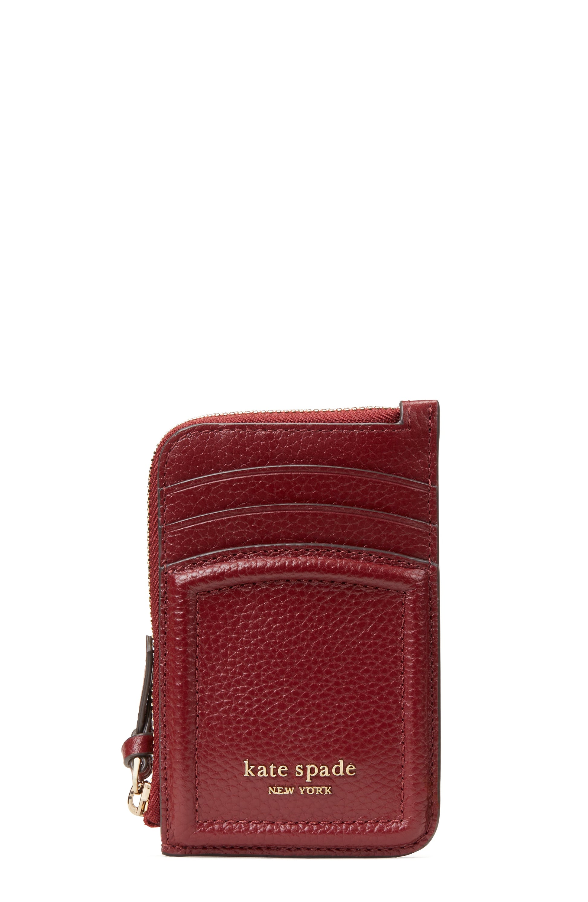 k5611_Knott Zip Cardholder_Autumnal Red