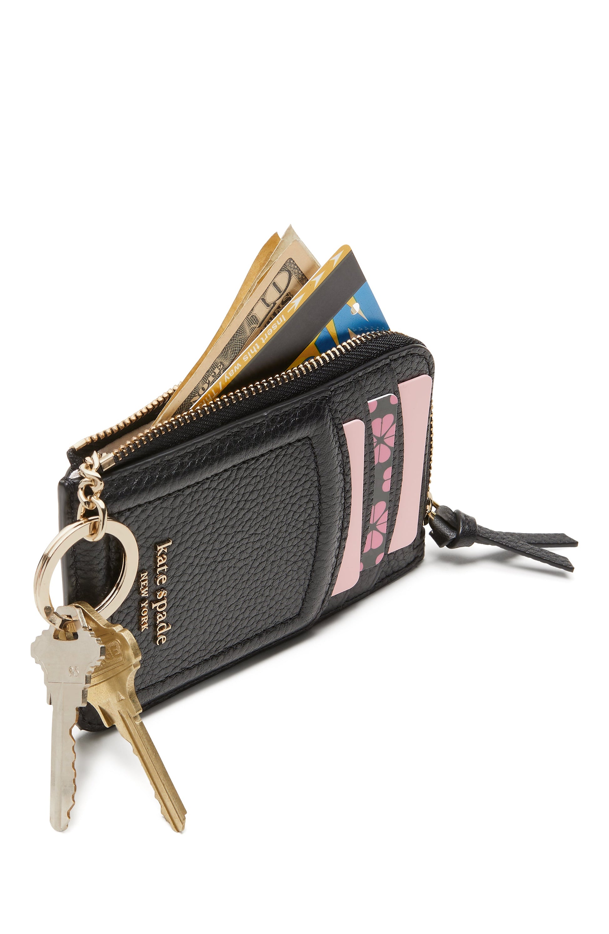 k5611_Knott Zip Cardholder_Autumnal Red