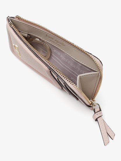 k5611_Knott Zip Cardholder_Mochi Pink
