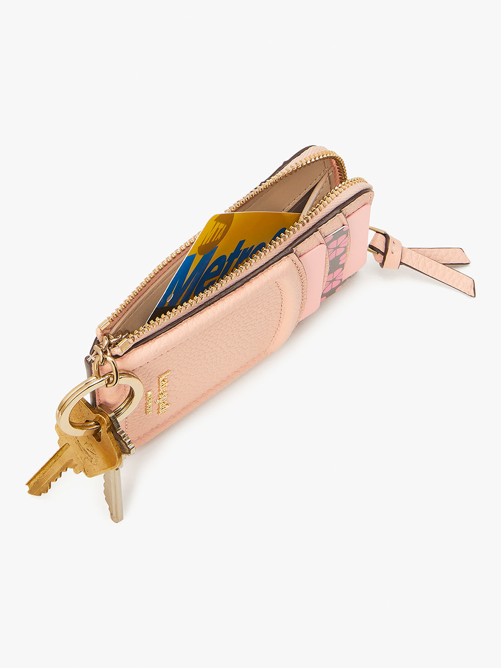 k5611_Knott Zip Cardholder_Mochi Pink