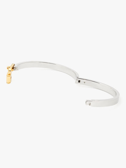 K6232-CHARM BANGLE-Silver Gold