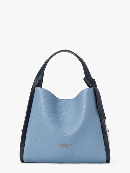 k6553-Knott Colorblocked Medium Crossbody Tote-Morning Sky Multi
