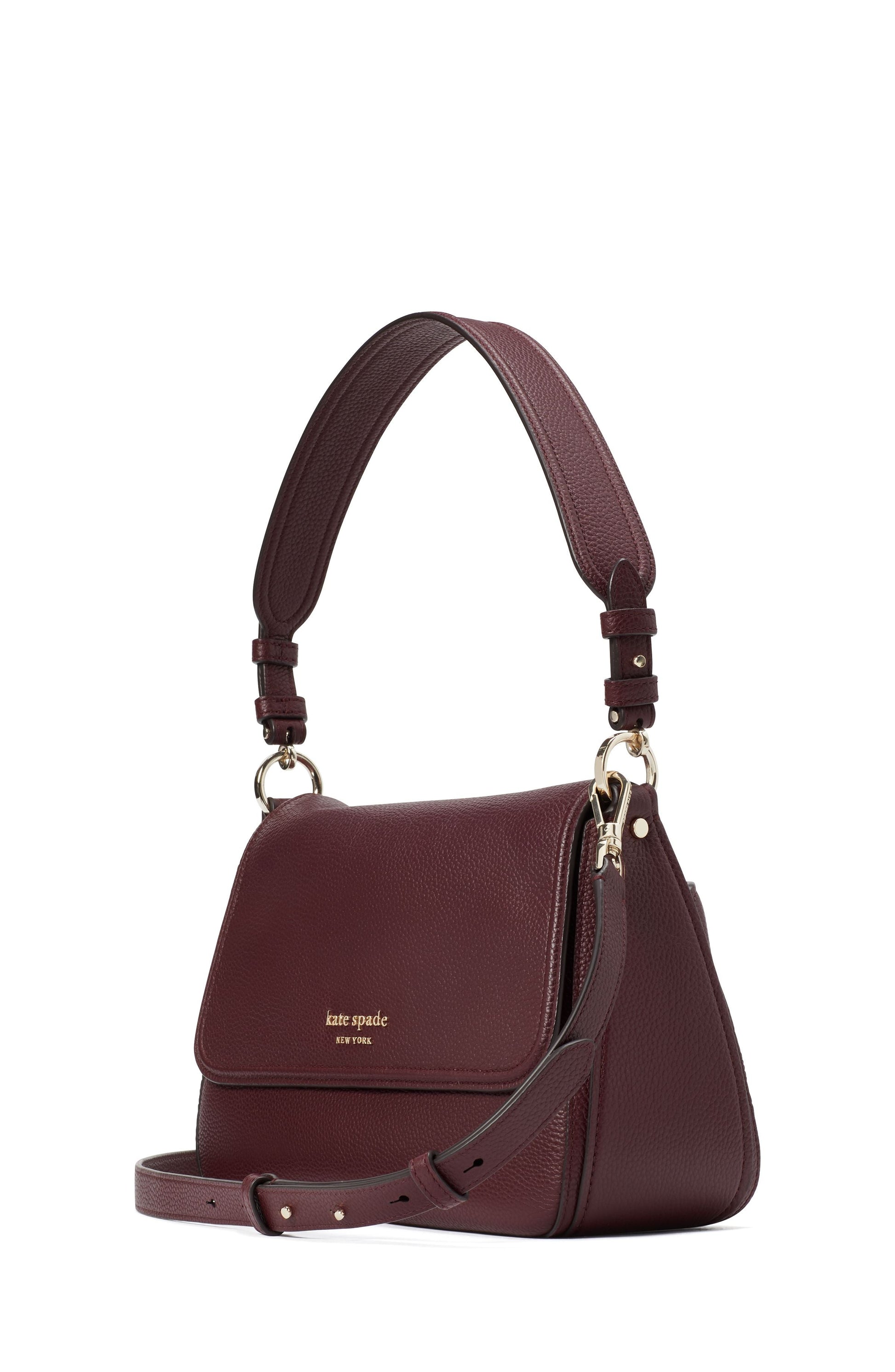 K6577-hudson medium convertible shoulder bag-Cordovan