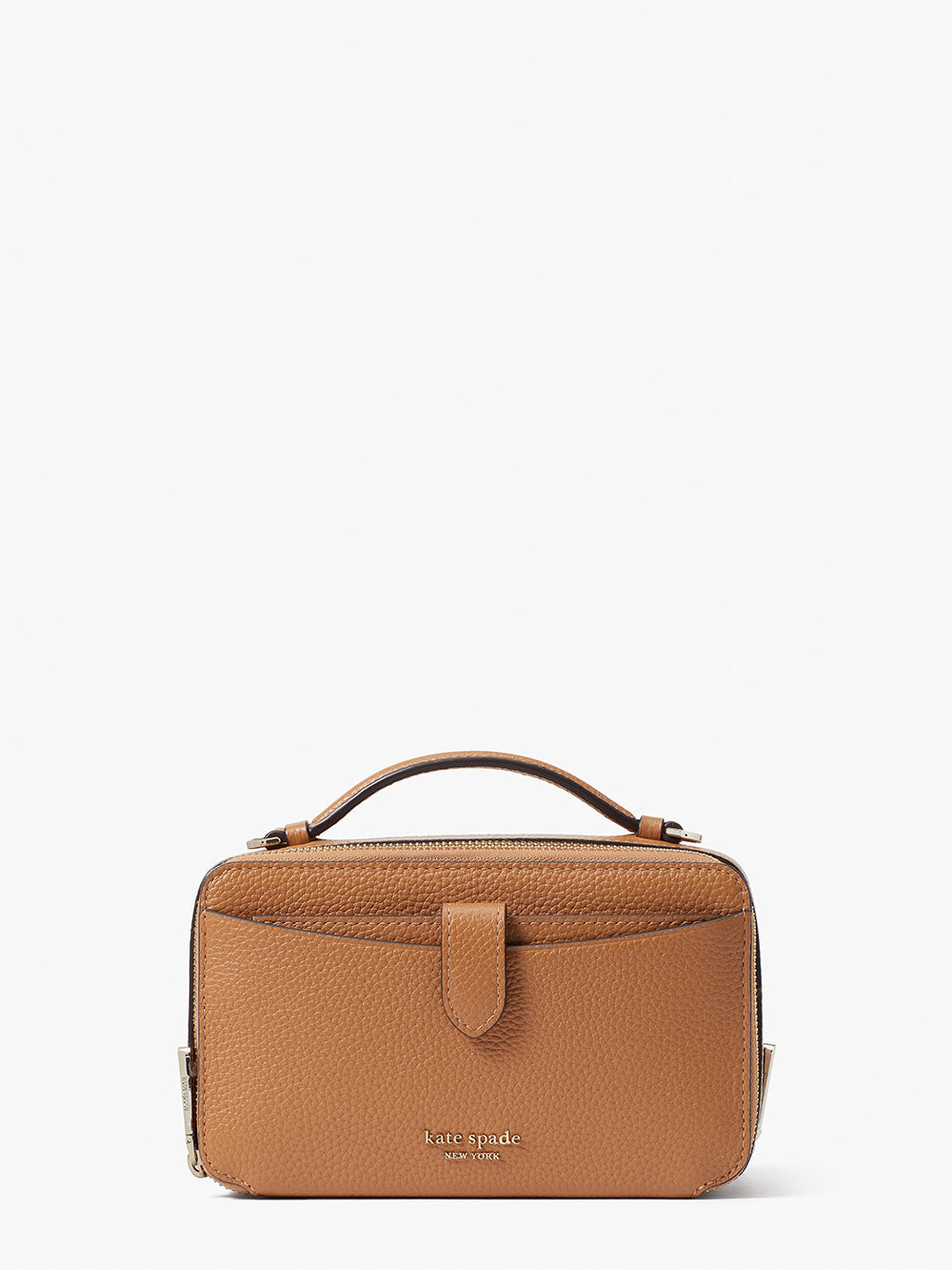 K6725-hudson double zip crossbody-Lavender Frost