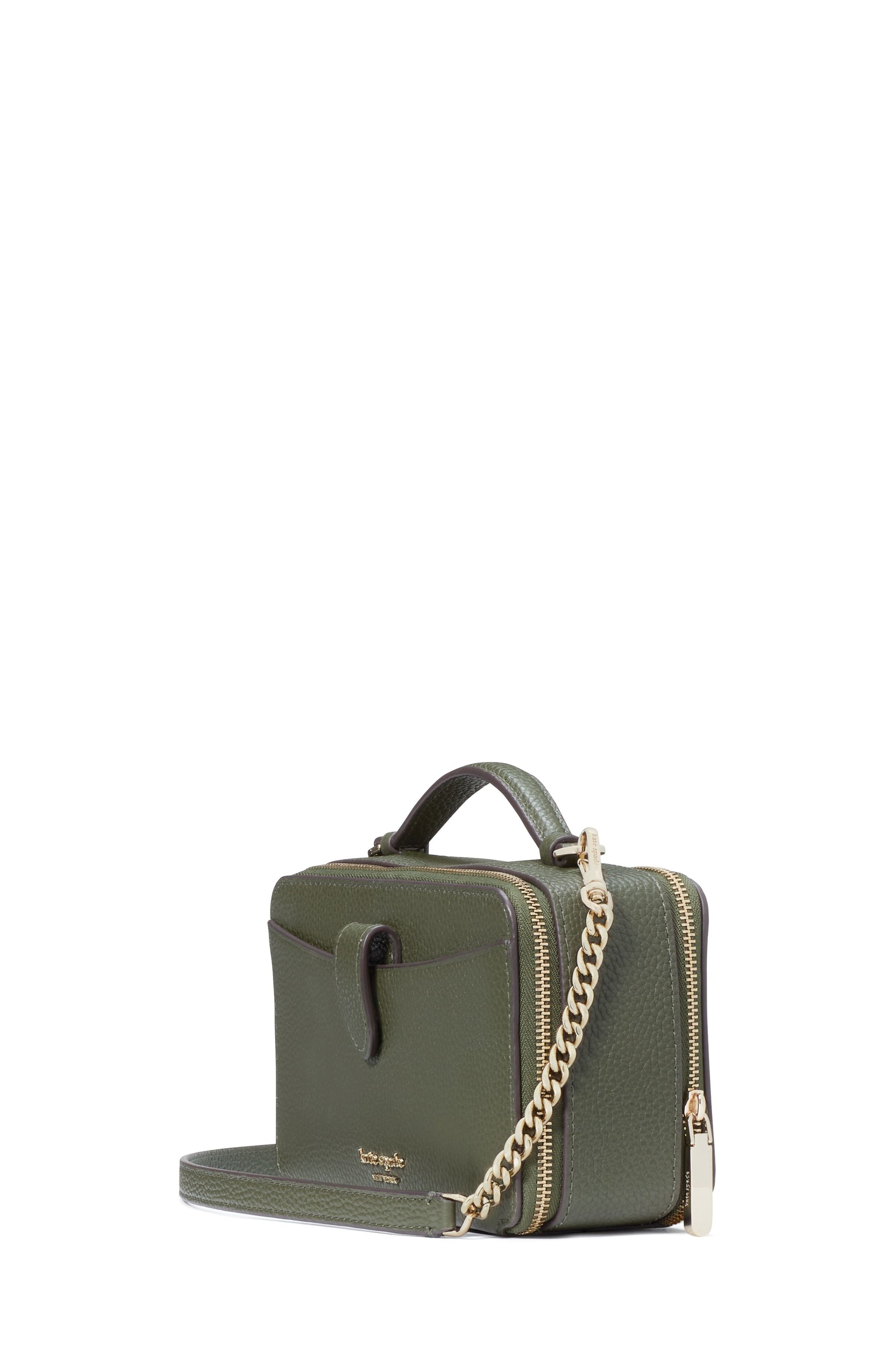K6725-hudson double zip crossbody-Bonsai Tree