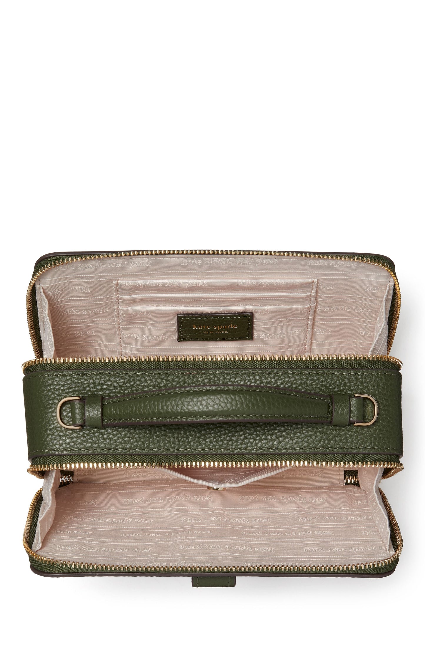K6725-hudson double zip crossbody-Bonsai Tree