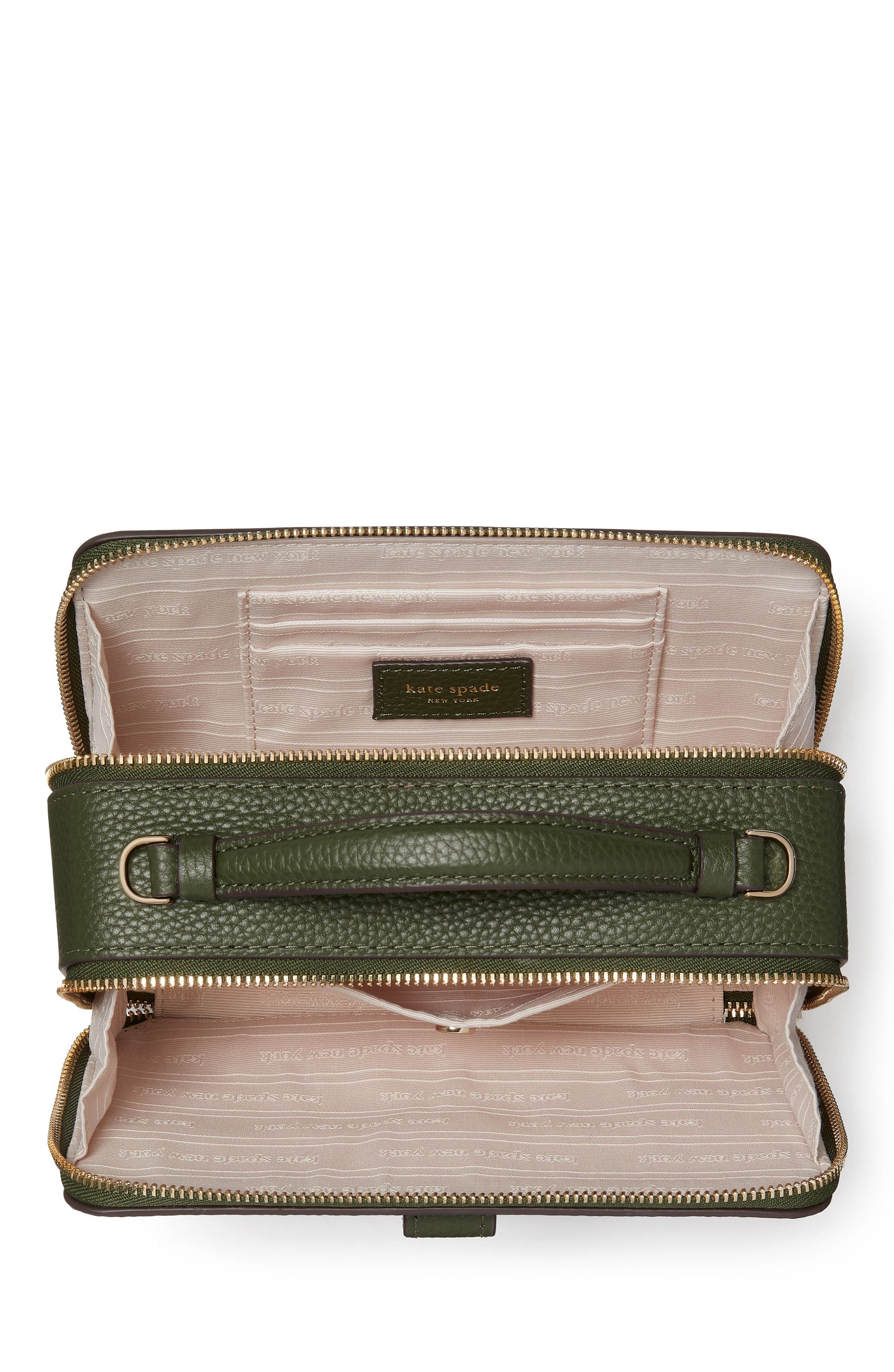 K6725-hudson double zip crossbody-Bonsai Tree