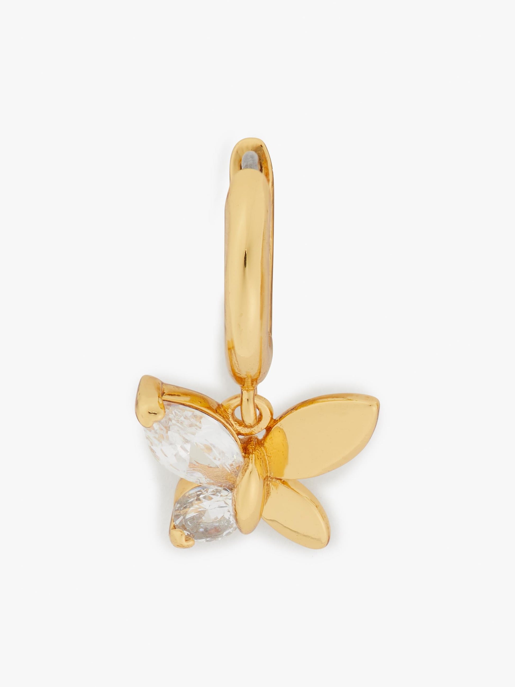 K7577-Social Butterfly Huggies-Clear/Gold