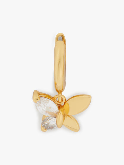 K7577-Social Butterfly Huggies-Clear/Gold