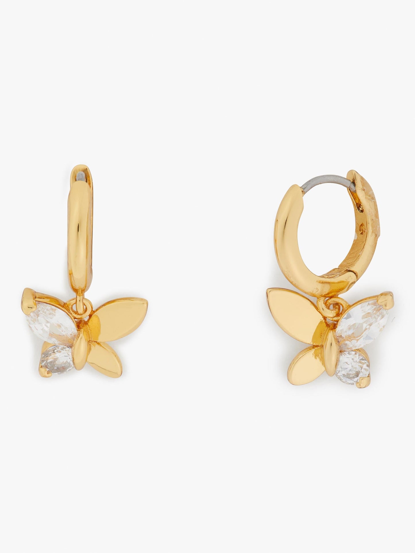 K7577-Social Butterfly Huggies-Clear/Gold