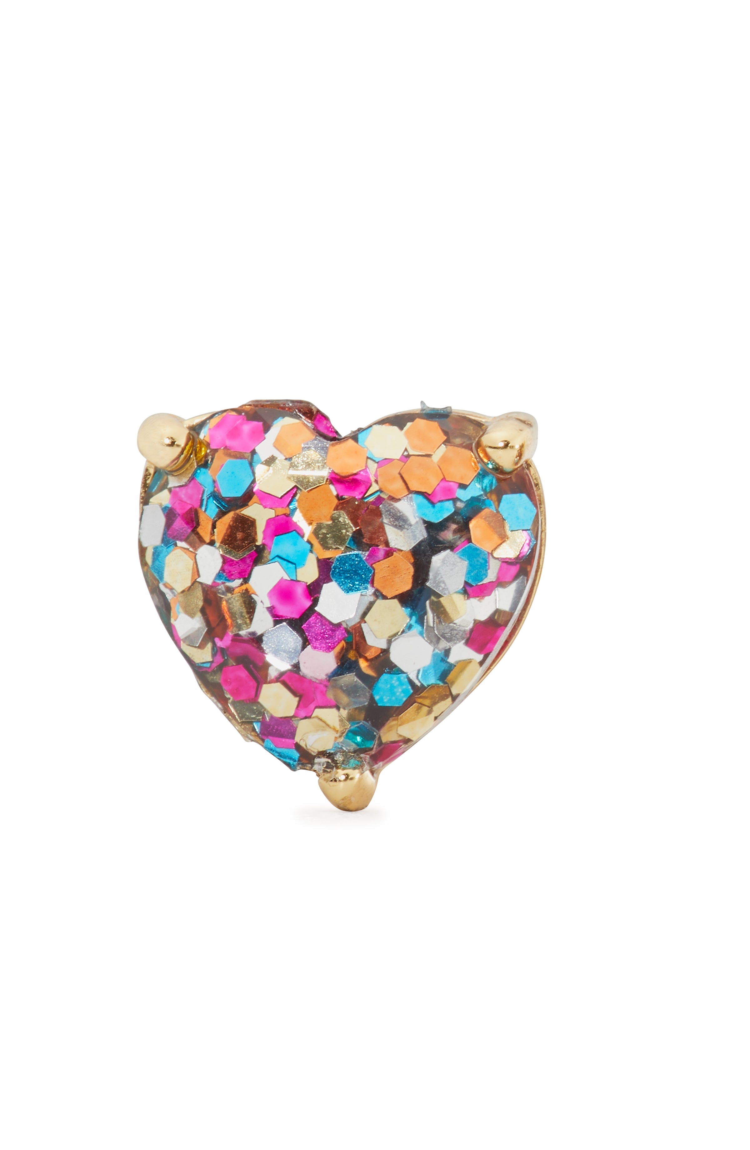 k7581_my love glitter heart studs_Multi Glitter