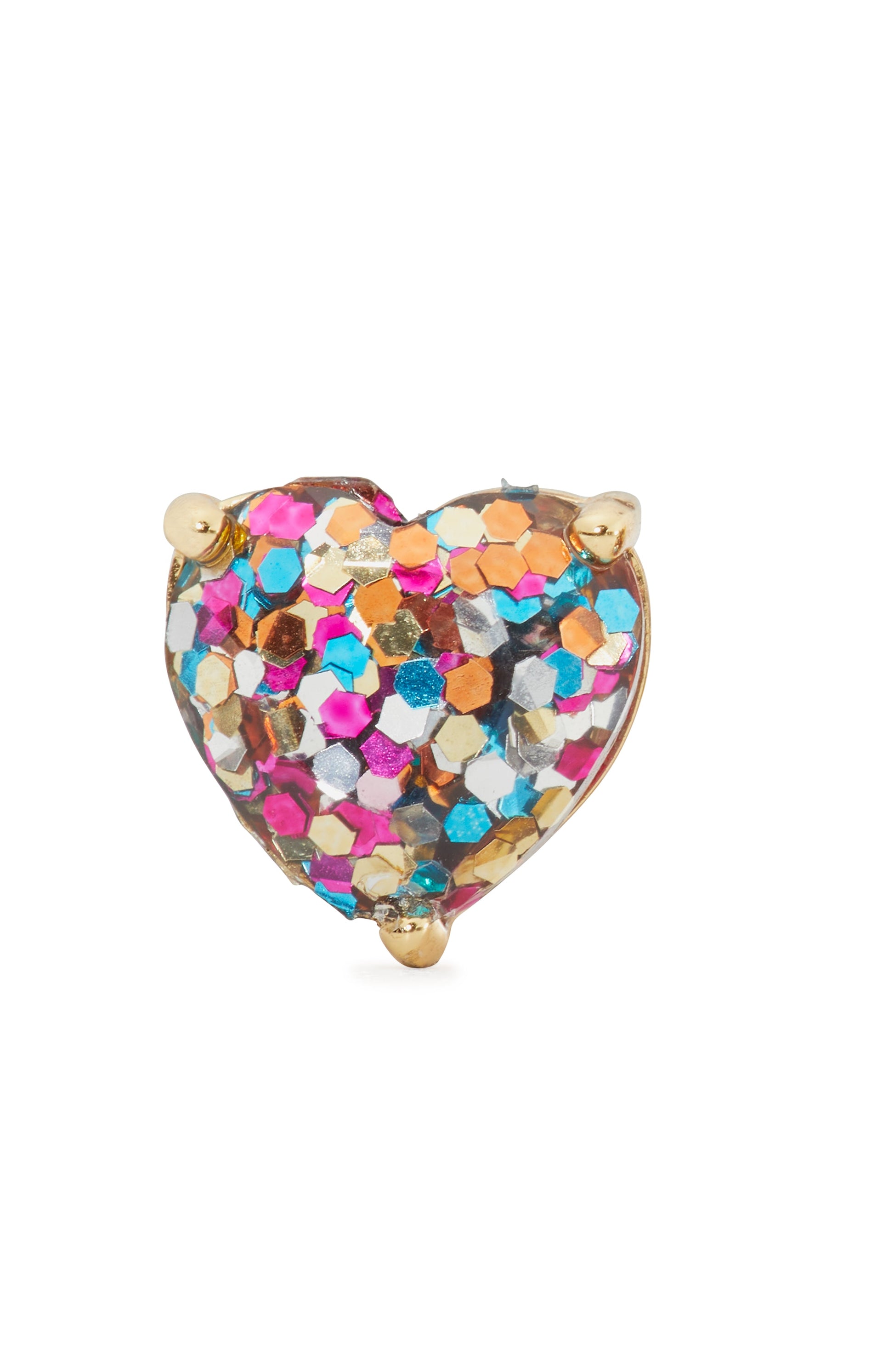 k7581_my love glitter heart studs_Multi Glitter