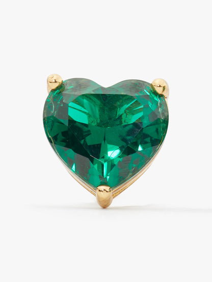 K7582-my love heart studs-Green