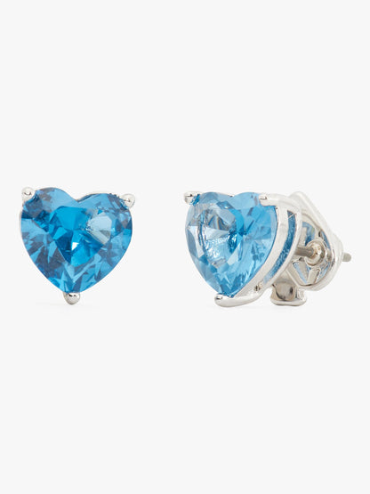 K7582-my love heart studs-Blue