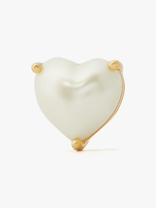 K8001-My Love Heart Studs-Pearl