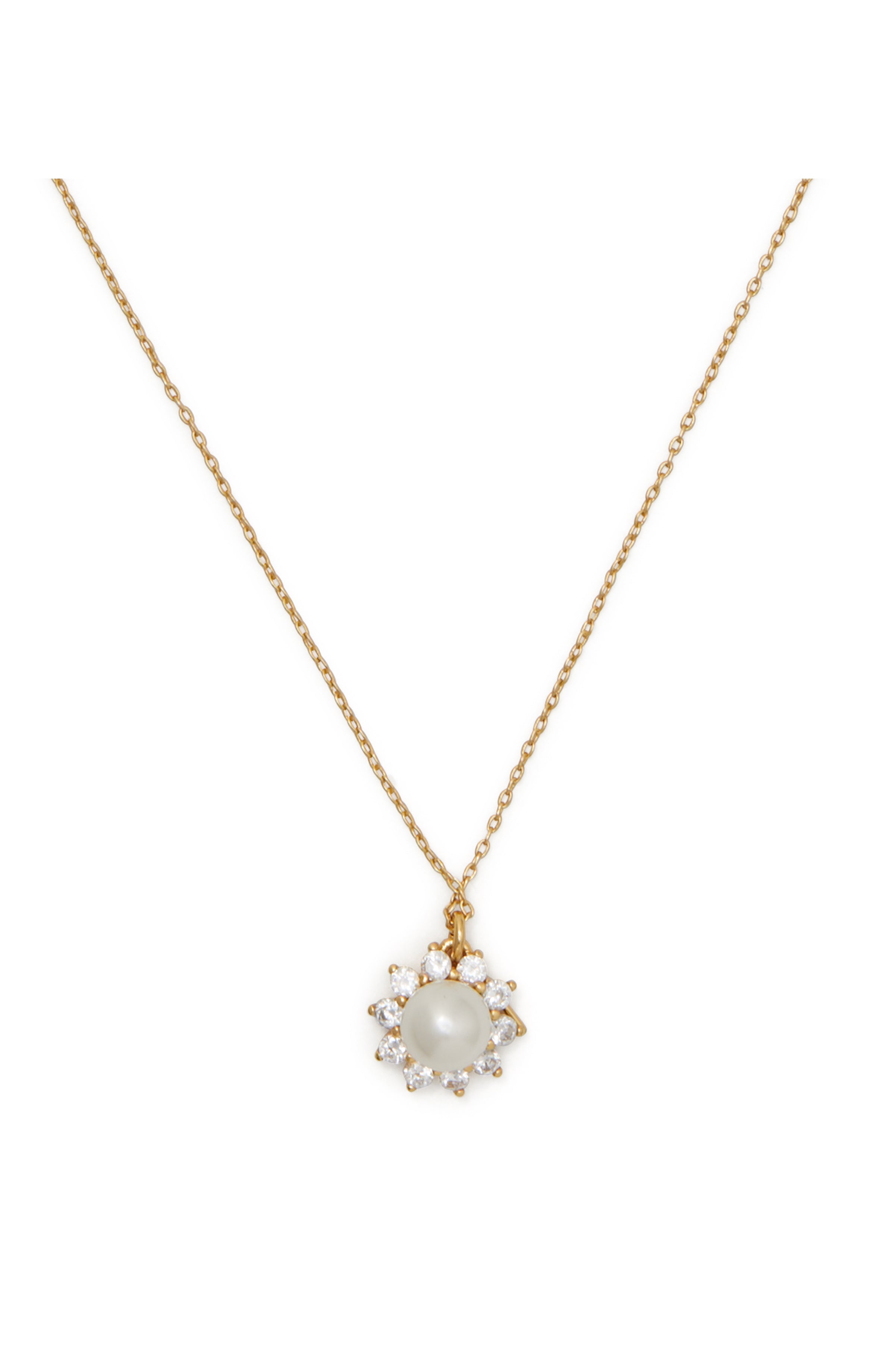 K8354-sunny halo pendant-White Multi