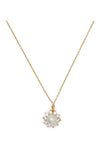 K8354-sunny halo pendant-White Multi